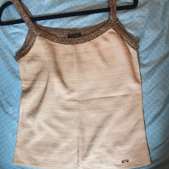 Escada Designer Knit Cotton Blend Tank Top - Picture 6 of 7